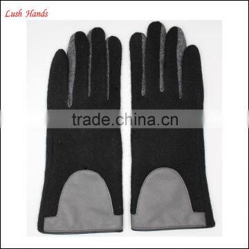 Ladies High-quality Woolen Gloves Lining With Polyester photo-5