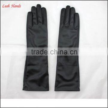 Long Women Dresses Imitation Leather Fabric Wholesale Factory Gloves photo-2