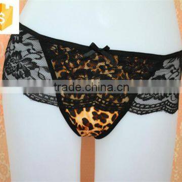French Lace Panties Leopard Print Sexy Women Lingerie photo-3