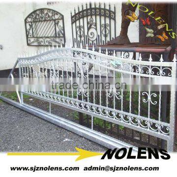 Decorative Short White Wrought Iron Garden Fence Design/Ornamental Used Wrought Iron Fencing for sale