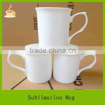 11oz white blank sublimation coating ceramic mugs with ear handle