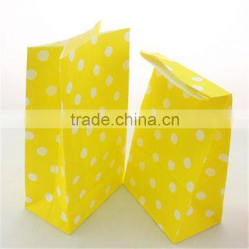 Standup Colorful Polka Dots Paper Bags 24x13x8cm Christmas Bag Open Top Gift Packing Bag,Treat Bag