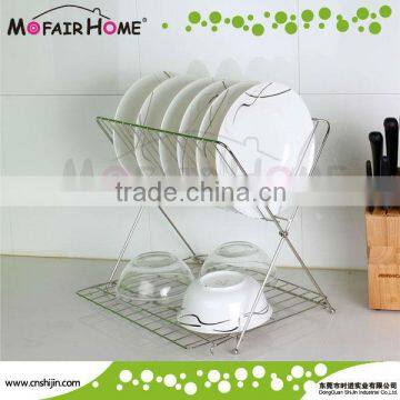 Stainless steel compact plate drainer