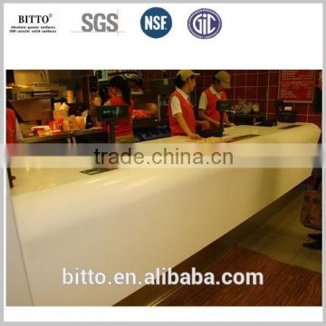 artificial stone solid surface fastfood table