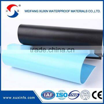 1.2mm thickness white color pvc plastic roll For construction use