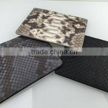 2016 Men Gender and Leather python Material genuine python luxury wallet