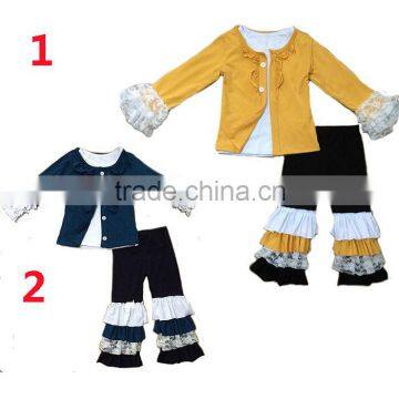 Fashion style kids trendy clothing girls boutique outfits wholesale children clothing