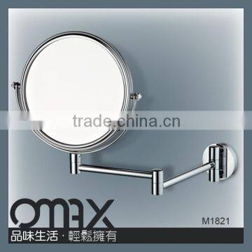 Two Sides Round Shape Brass 2 Times Magic Decoravtive Wall Mirror