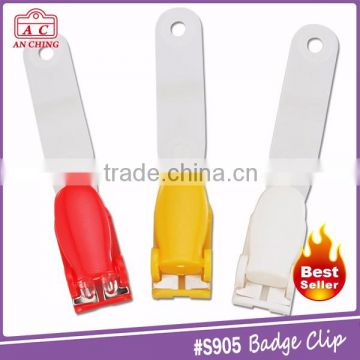 Customized color plastic spring clip suspender with PE strap