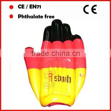 national flag printed inflatable hands for promotional