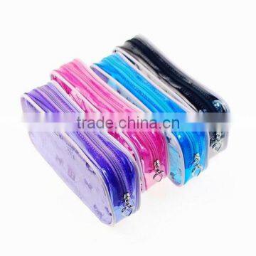 Orange PVC Make-up Bag With Webbing photo-2