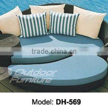 Outdoor pool rattan sunbed (DH-569)