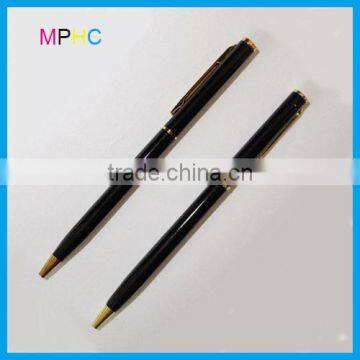 Hotel Use Black Cheap Ball Point Pen Metal body