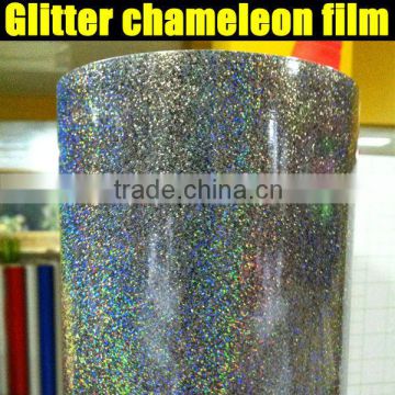 2014 newest chameleon glitter pearl vinyl film with size 1.52*20m per roll