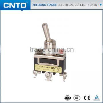 CNTD manufacturer Miniature Toggle Switch with CE approval 3 Pins Toggle Switch ON-ON C512B