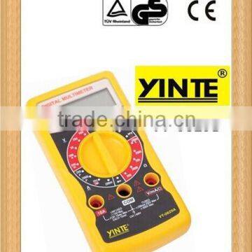 Digital multimeter with low voltage indication and 9V battery