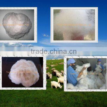 100% chinese pure wool white dehaired cashmere