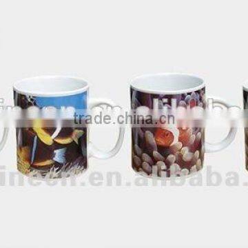 Ceramic Couple Color Change Mug With Unique Handle
