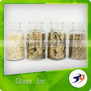 Wholesale Glass Jars Clear Glass Candle Jar With Glass Lid