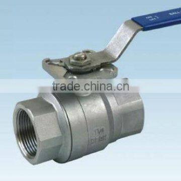 2pc ss316 ball valve with mounting pad 1000PSI/PN63