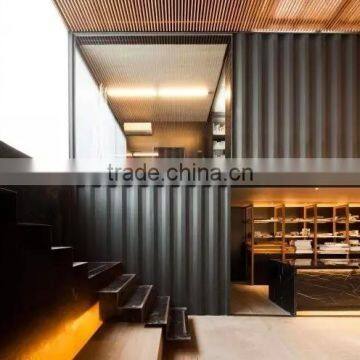 Shipping container modification house