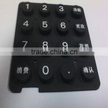 Laser push button silicone