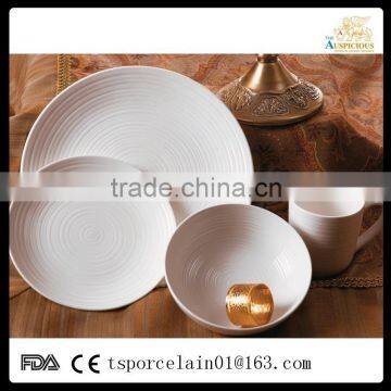 embossed porcelain microwave safe china dinnerware / china tableware