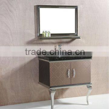 stainless steel vanity/stainless steel bathroom vanity/stainless steel frame bathroom vanities