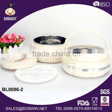 Stainless steel +Abs Material Keep Food Warm Feathere Thermos hot pot