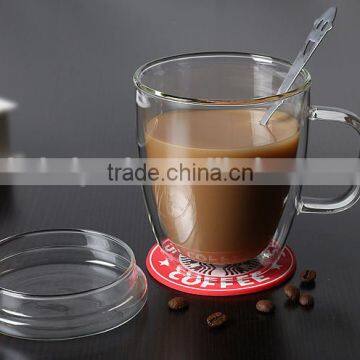 Tea and Coffee Glass Cup, Small Glass Cup,mugs High Quality Glass Cup With Handle, photo-3