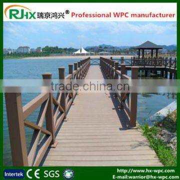 High quality wpc interlocking decking tiles in solid and hollow design for garden decoration