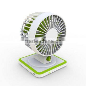 New stackable portable 6000mah power bank with mini fan