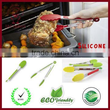 Stainless Steel Ergonomic Kitchen Tongs silicone kitchen tongs food tongs