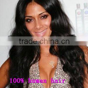 Gorgeous! china manufactuer middle parting, Peruvian hair lace front wig