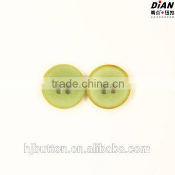 2016 DIAN Garment button type corozo button fire-polishing green color