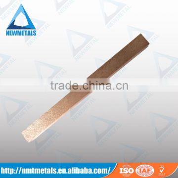 Gold hard metal tungsten copper alloy bar/copper tungsten alloy electrode tungsten copper electrode low price