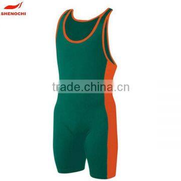 Contrast Color Lycra Unisex Sublimation Custom Team Wrestling Wear