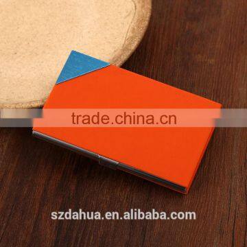 shenzhen dahua business card holder leather material