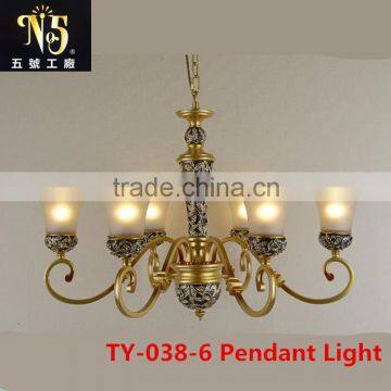 2016 New Design American Style Led Iron Pendant Light For Indoor Decoration With Factory With Flower Patern photo-2