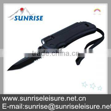 83028#multifuctional caming tool hunting handle folding pocket knife