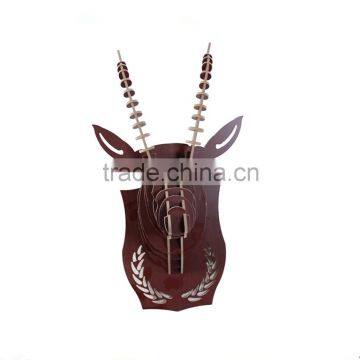 North-Europe Style Wall Hanging Art Home Decoration Animal Wooden Craft photo-5