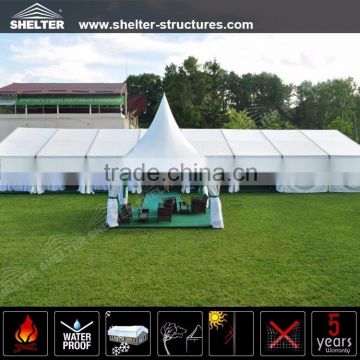 China best wholesale outdoor mixed party wedding marquee tents with high peak for sale in Europe