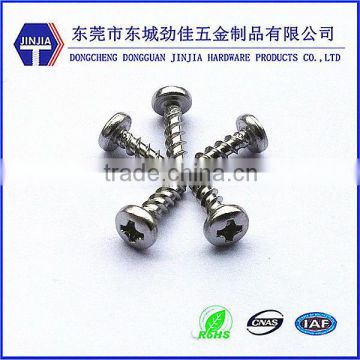 Newest self tapping screw with button cross head sus304 M3*10