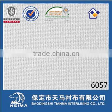 50D plain weave fusible interlining fabric 6057 double dot interlining