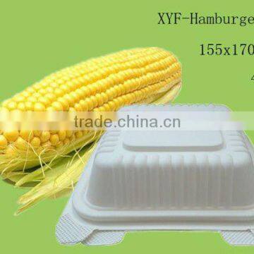 biodegradable cornstarch disposable hamburger food packaging box