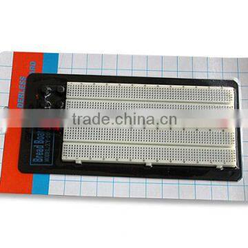 2014 hot sell white ABS metal reed 1360 points solderless breadboard universal prototype pcb