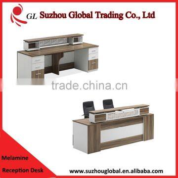 market niche reception counter design with drawers