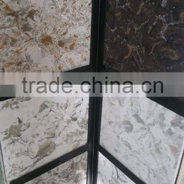 2016 Hot Big Slab Quartz Tile Cheap Quartz Slab 10-30mm White Slab photo-4