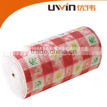 eco friendly pvc foam printed anti-slip roll mat vinyl carpet runner