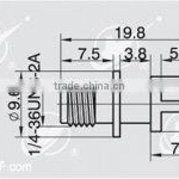 SMA connector for PCB mount